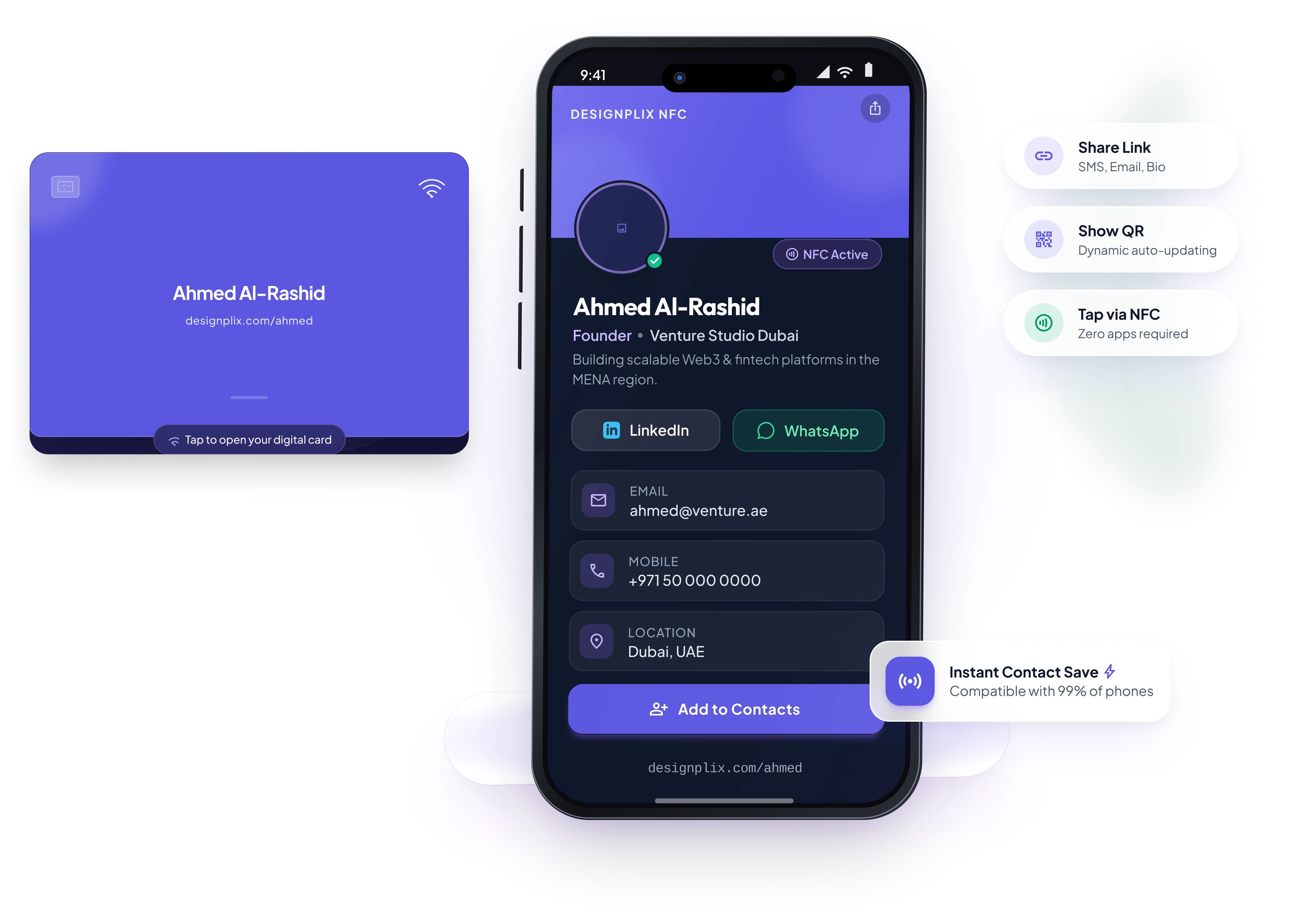 DesignPlix digital business card preview